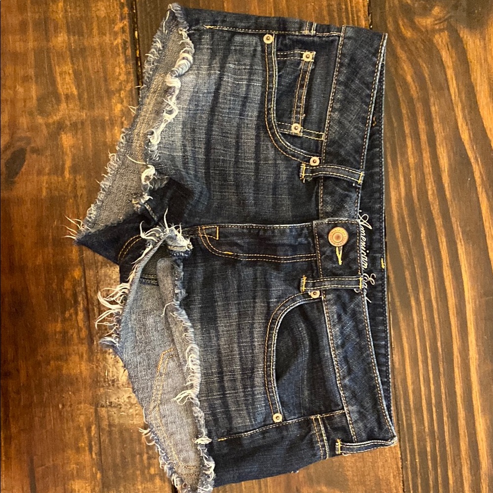 American Eagle Outfitters Dark Blue Jean Shorts